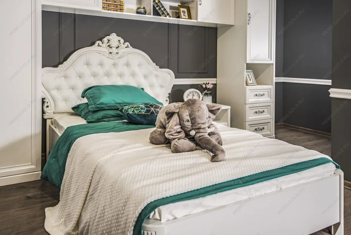 Детская кровать Мишель 120х200 см белый матовый | изображение 2