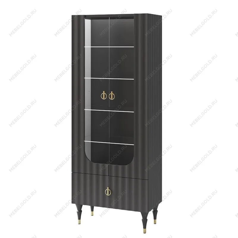 Шкаф комбинированный Лоренсо Графит МН-043-25