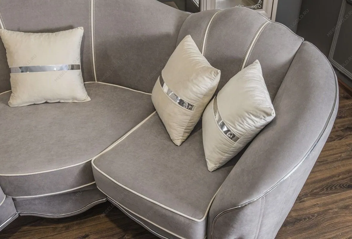 Диван Гравита угловой 3-у-1 серый серебро | изображение 6