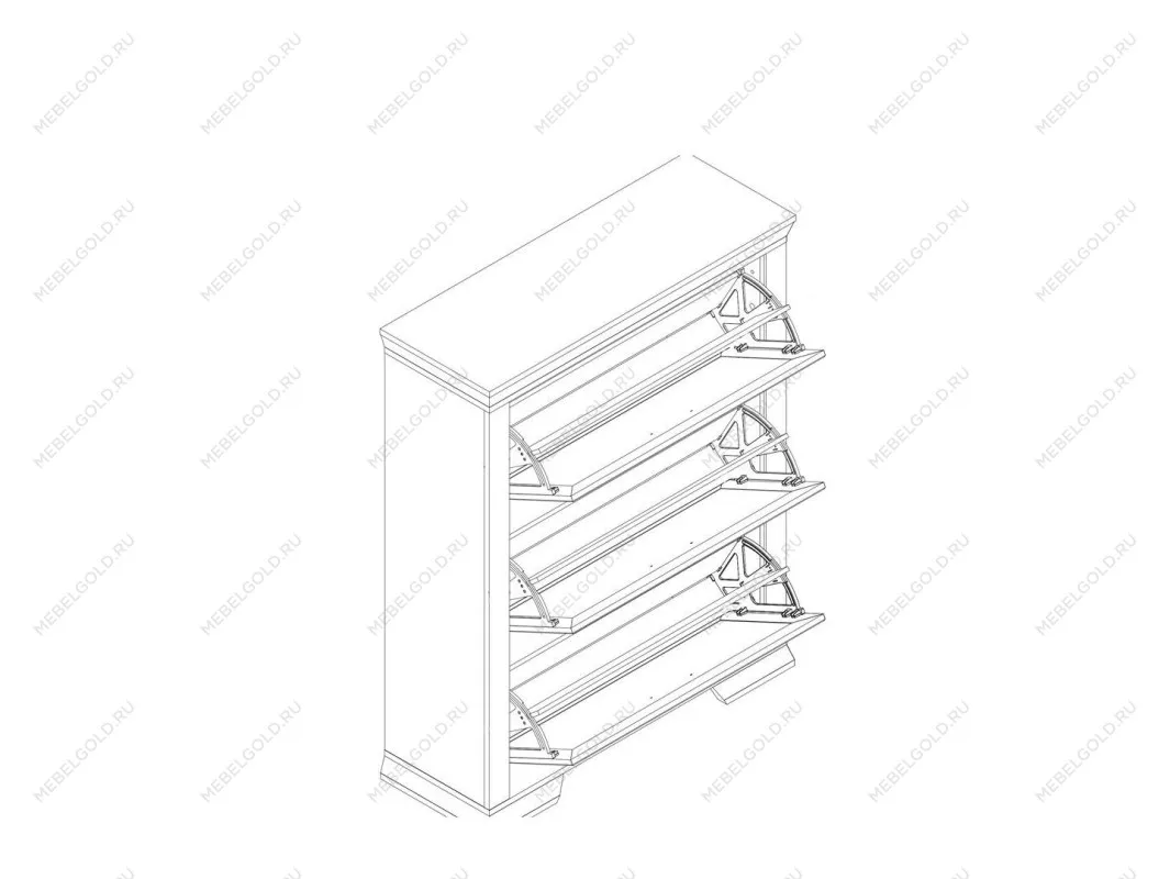 Тумба для обуви Марсель SFB3B | изображение 1