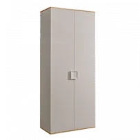 Шкаф 2-х дв. для платья Диора слоновая кость/золото ДШ2/2