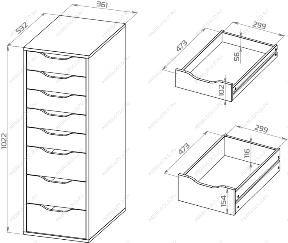 ИНГАР комод ИКЕА / IKEA белый высокий с выдвижными ящиками | изображение 4