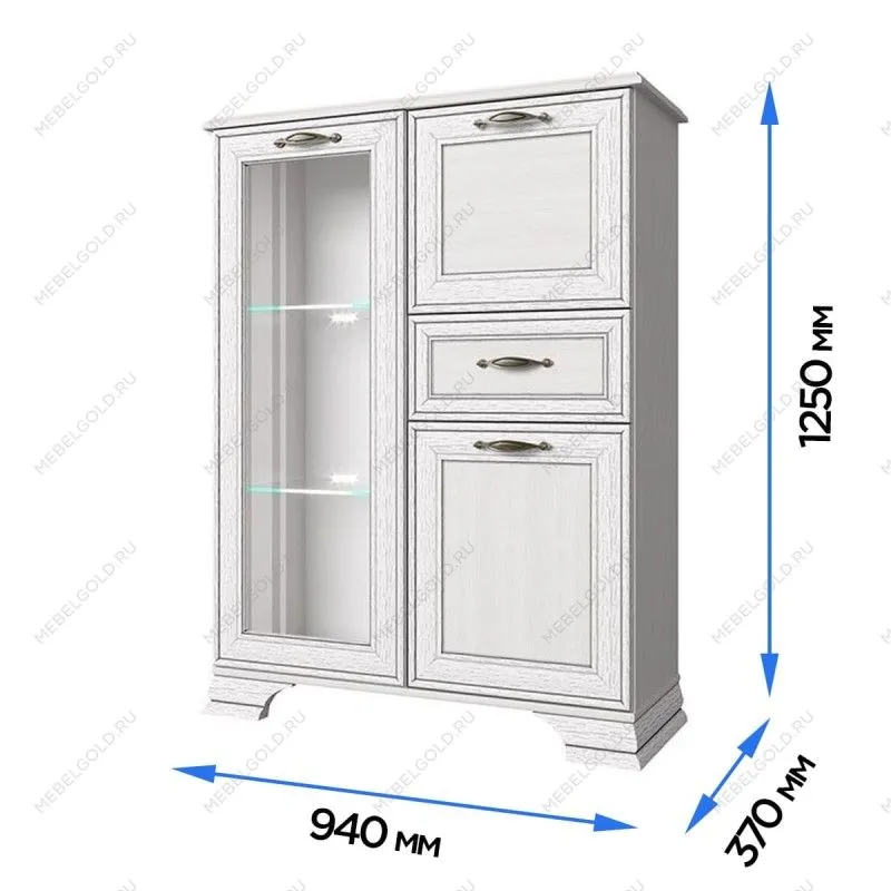 Тумба Тиффани 1V2D1S вудлайн кремовый - Выставка м. Марьина роща | изображение 2