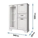 Тумба Тиффани 1V2D1S вудлайн кремовый - Выставка м. Марьина роща | изображение 2