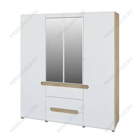 Четырехдверный шкаф для одежды Леонардо МН-026-09