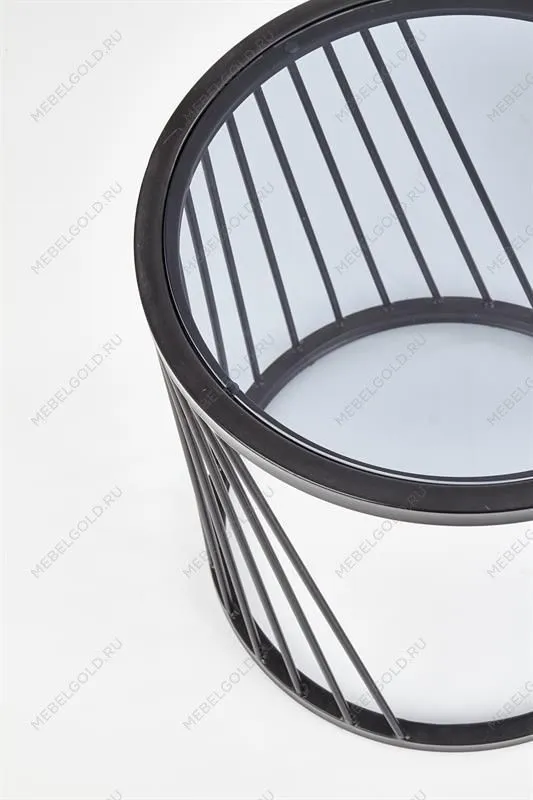 Комплект Halmar ANTILLA, 2 стола журнальных (дымчатый/черный) | изображение 3