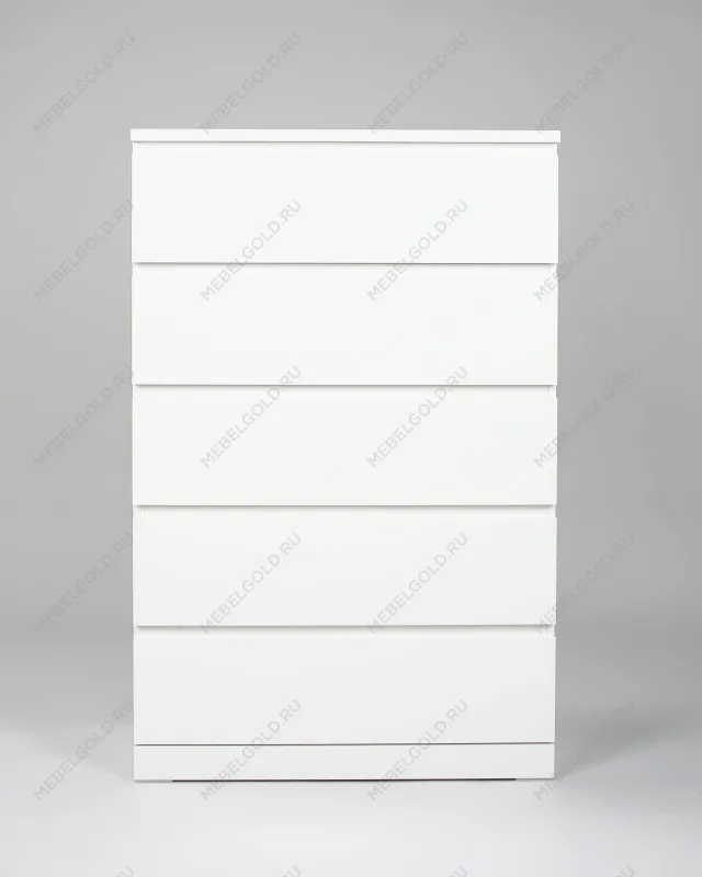 Комод ВАРМА, 5 ящиков, 80х123х40 см, эмаль белая | изображение 7