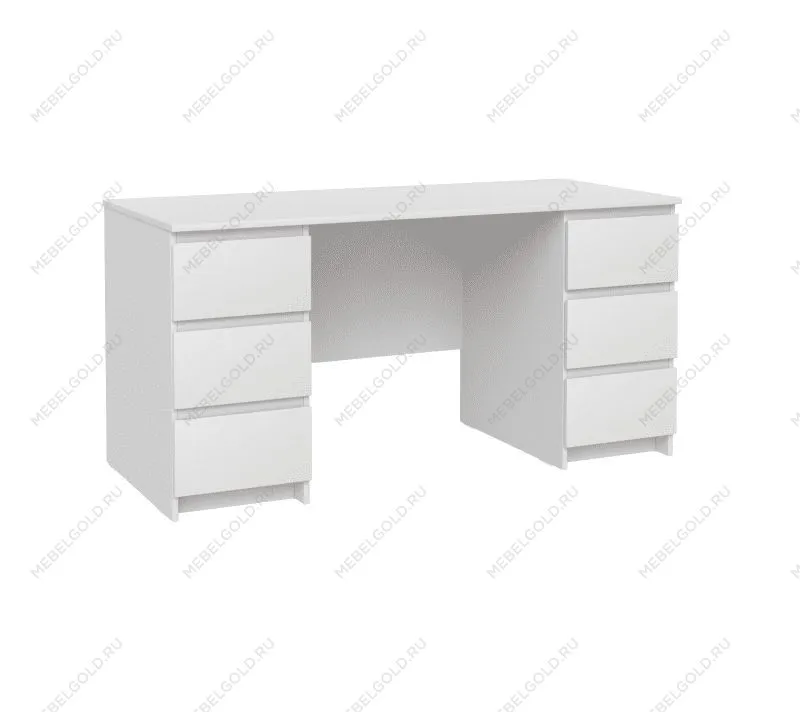 КАСТОР (KULLEN) стол письменный ИКЕА / IKEA 6 ящиков 151х65 белый | изображение 3