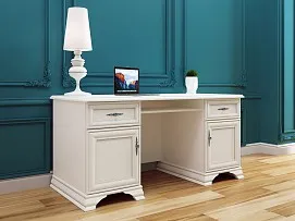 Стол письменный Кентаки BIU2D2S белый