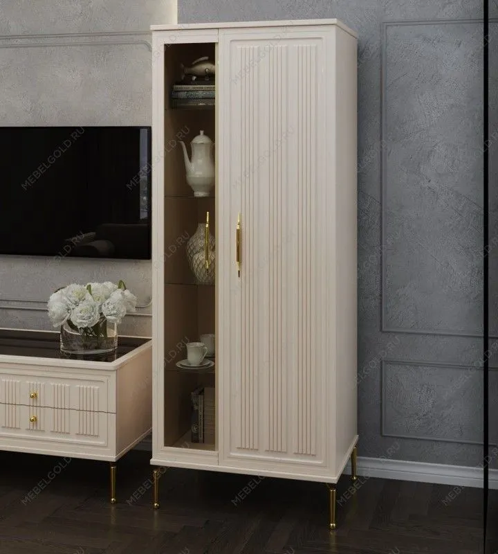 Витрина Замира 2-ств высокая бежевый | изображение 1