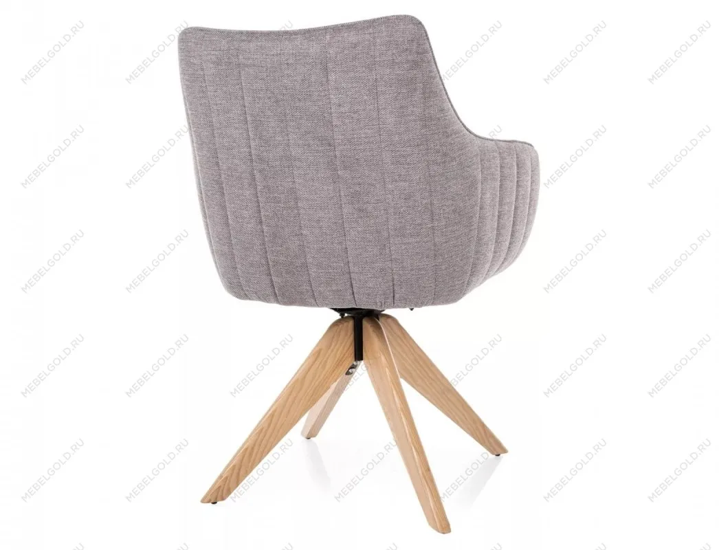 Стул кухонный Signal AZALIA D Brego 07 поворотный (серый/дуб) | изображение 3