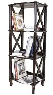 Этажерка-стеллаж Джульетта-3 (орех)