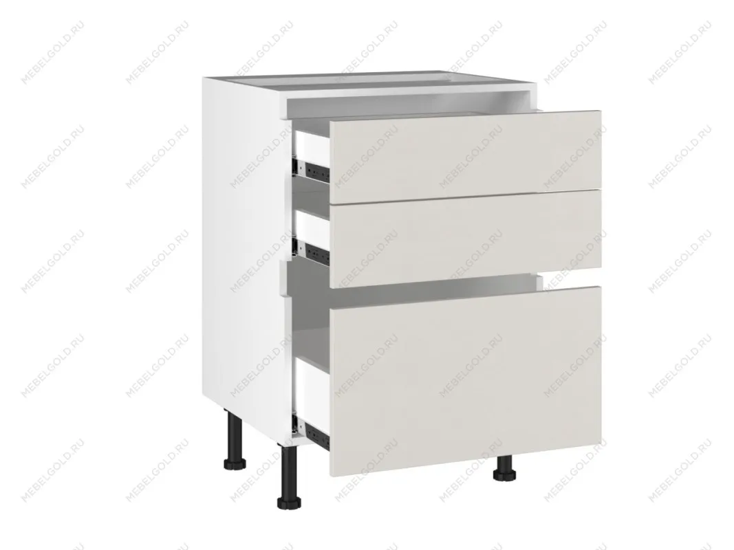 Стол с ящиками СЯ-60, Виста (600*523*870) Экокожа Белый, 26219 | изображение 1