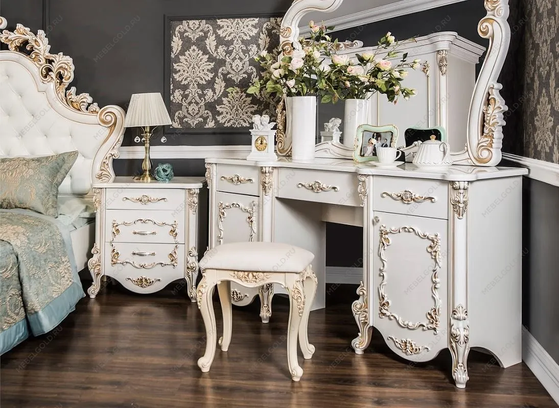 Зеркало Флоренция белый глянец (спальня) | изображение 3