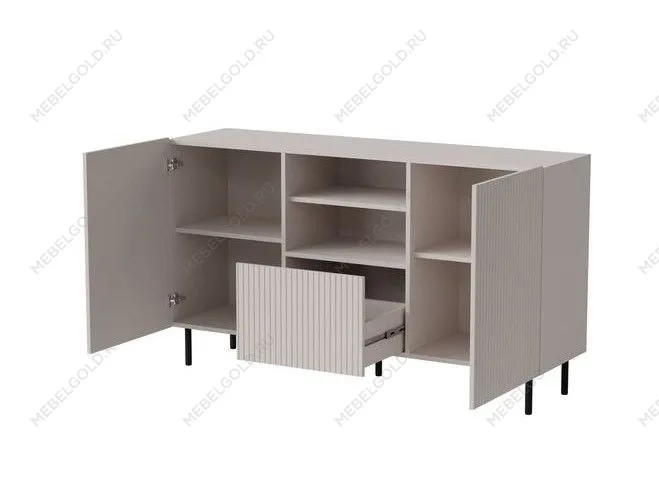 Комод Halmar PAXOS KM-1 (кашемир/черный) | изображение 1