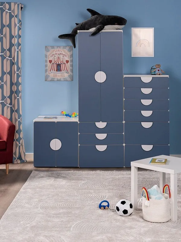 Комод Пикси, 6 ящиков 60x57x120, озорной василек | изображение 6