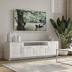 Тумба для ТВ Сириус, 2 двери и 2 ящика, 156х41х47 см, белая | изображение 8