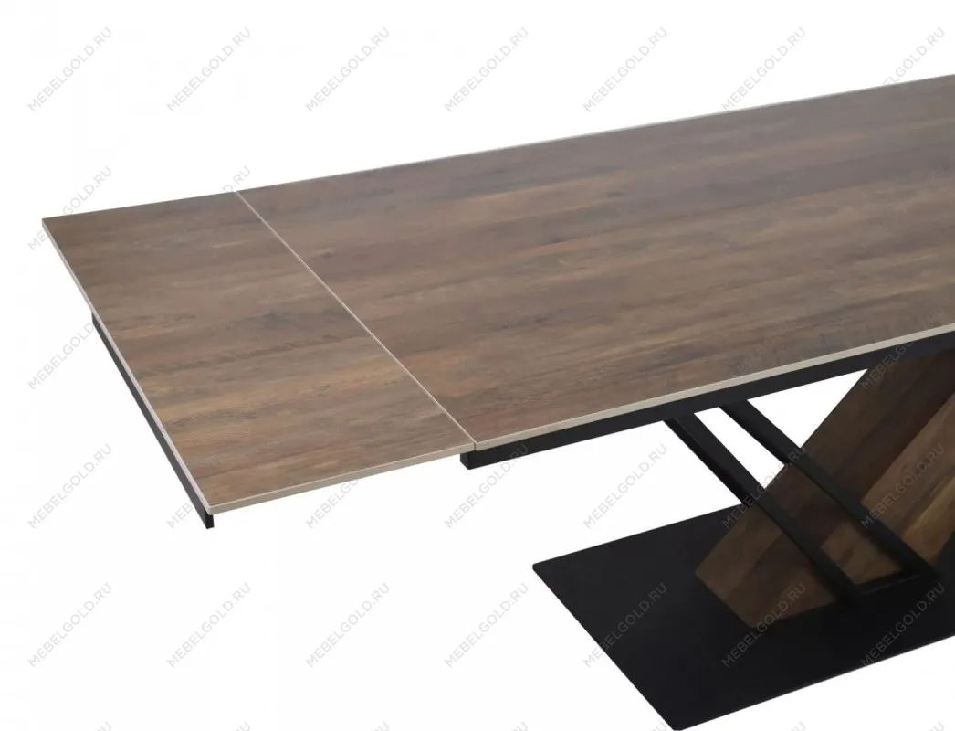 Стол обеденный Signal GENESIS Legno 160 (эффект дерева/дуб/черный) | изображение 5