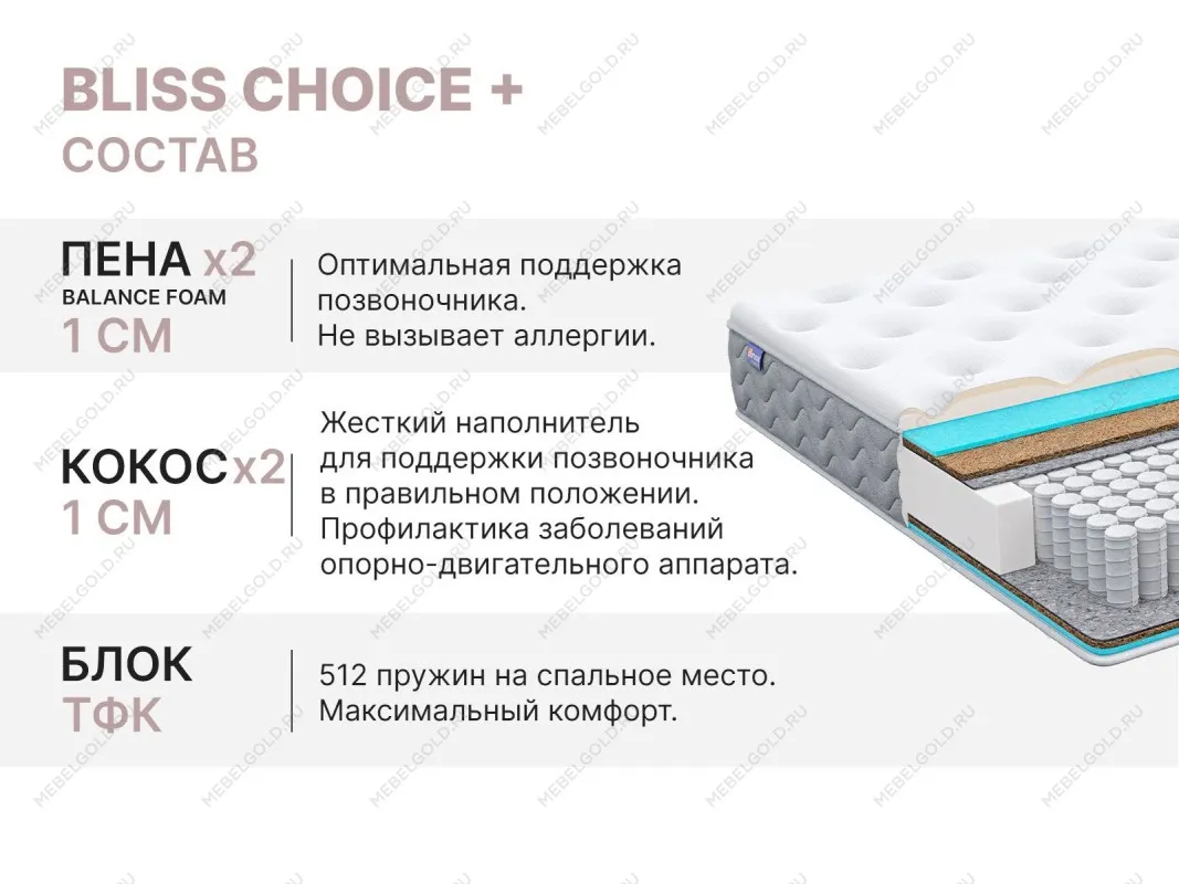 Матрас Bliss Choice + 120х200 | изображение 4