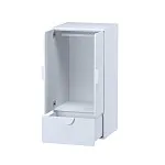 ПИКСИ шкаф распашной с 2 дверьми, полкой и ящиком 60х57х123, робкий подснежник | изображение 2