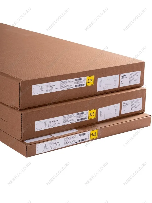 Стол письменный Ингар, 16 ящиков, 140х106х55 см, дуб беленый | изображение 16