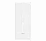 БРИМНЭС / СИРИУС Шкаф ИКЕА / IKEA для одежды 2 двери и 1 ящик белый | изображение 1