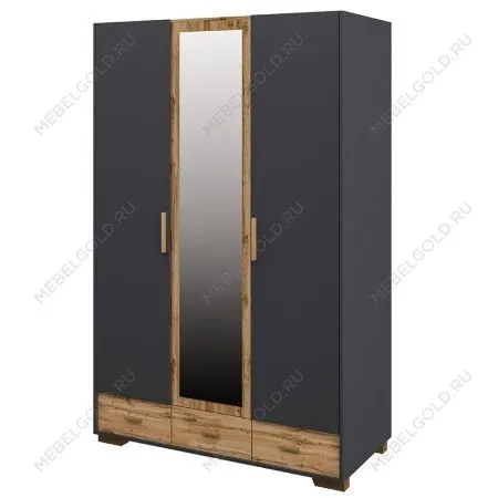 Шкаф для одежды Сканди МН-036-33 Графит