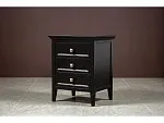 Тумба прикроватная 3 ящика Manhattan (Черный) | изображение 3