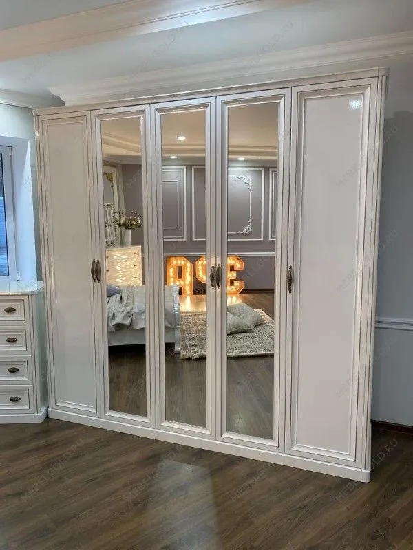 Шкаф Натали 2-дверный без зеркал белый глянец | изображение 3