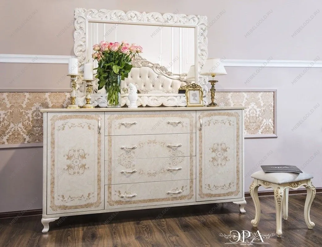 Комод Патрисия крем корень глянец (гостиная) | изображение 5