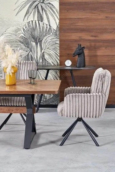 Стул кухонный Halmar K572 поворотный (серый/черный) | изображение 6