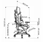 Кресло компьютерное Halmar NITRO 2 (серый/черный) | изображение 2