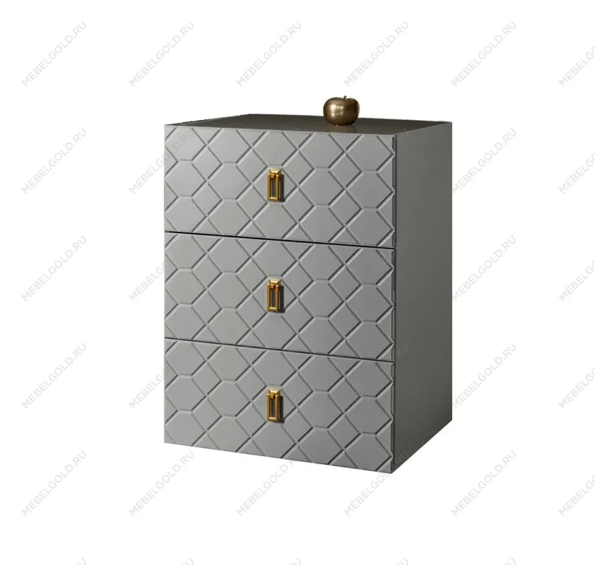 Комод Bogemia Fly Farfalle (Серый) (Lakobel/Золото) БМКМ-1
