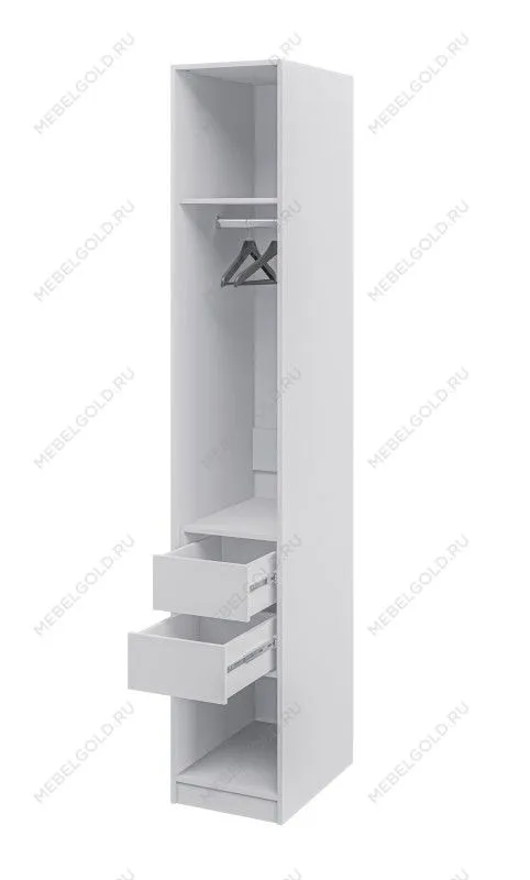 Шкаф-пенал Отис МН-039-07 П4 с фасадом МДФ (белый) | изображение 1
