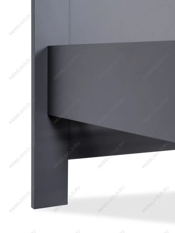 Кровать односпальная Сага, 90х200 см, серая/ясень | изображение 10