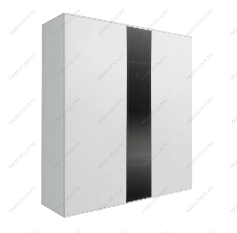 Шкаф 5-ти дв. Bogemia Air (Белый/Серебро) БМШ2/5(1)