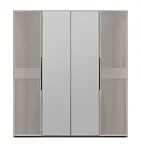 Шкаф Стелла 4-дверный светло серый камень | изображение 1