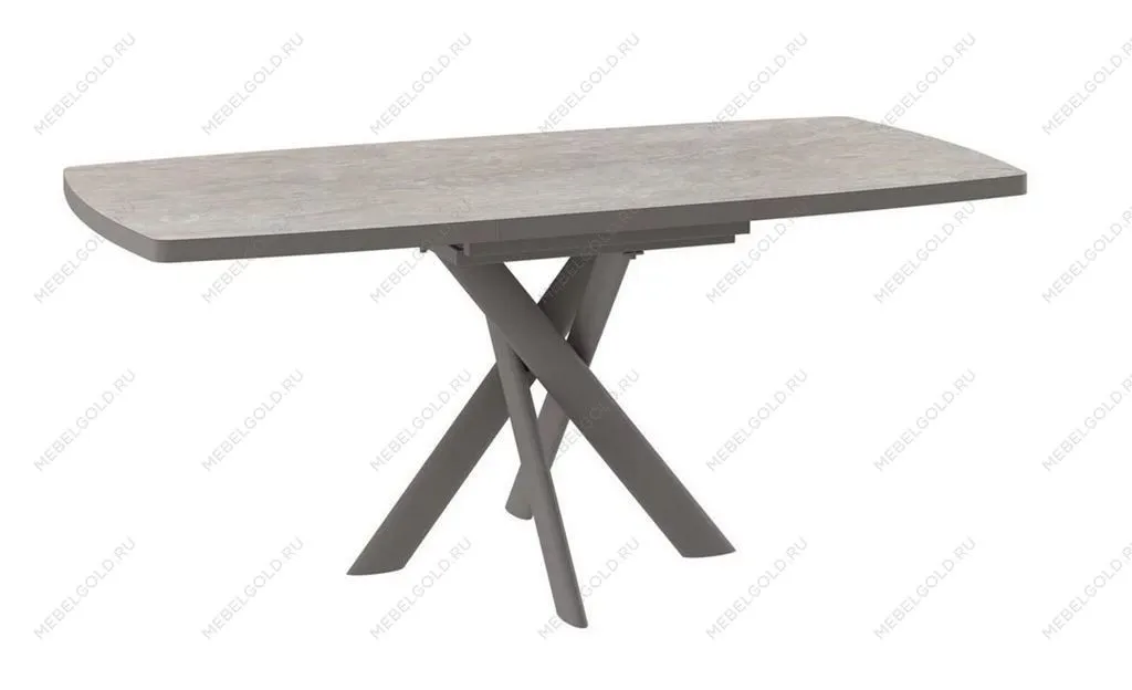 Стол Andres-130 (130/165 х 85 /камень бежевый-HPL/капучино) | изображение 1