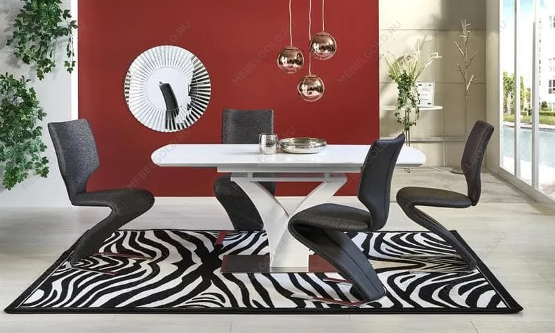 Стол обеденный Halmar PALERMO, раскладной (белый матовый) | изображение 9