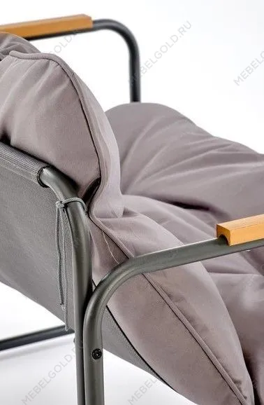 Комплект (диван + 2 кресла + стол журнальный) Halmar HUDSON (серый/коричневый) | изображение 8