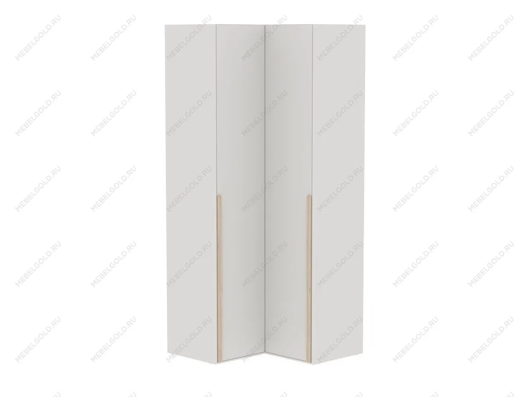 Шкаф угловой с глухими дверями, Аврора (978*978*2304) Дуб Мария/Кашемир