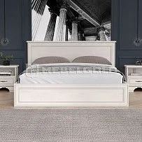 Кровать Тиффани 160 с подъемным механизмом вудлайн кремовый