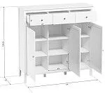 Тумба Ева (Хельга) KOM3D3S белый | изображение 3