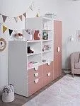 Стеллаж Пикси, с двумя выдвижными ящиками 60x57x180, мечтательный пион | изображение 8