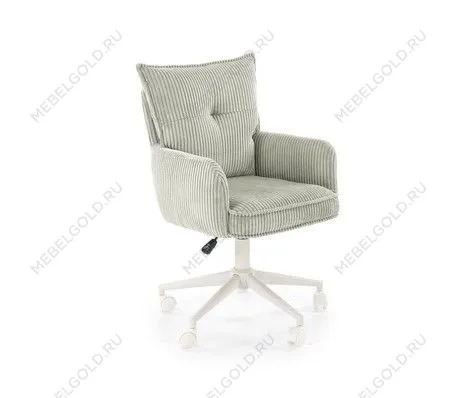 Кресло компьютерное Halmar DUMBO (светло-серый/белый) | изображение 4