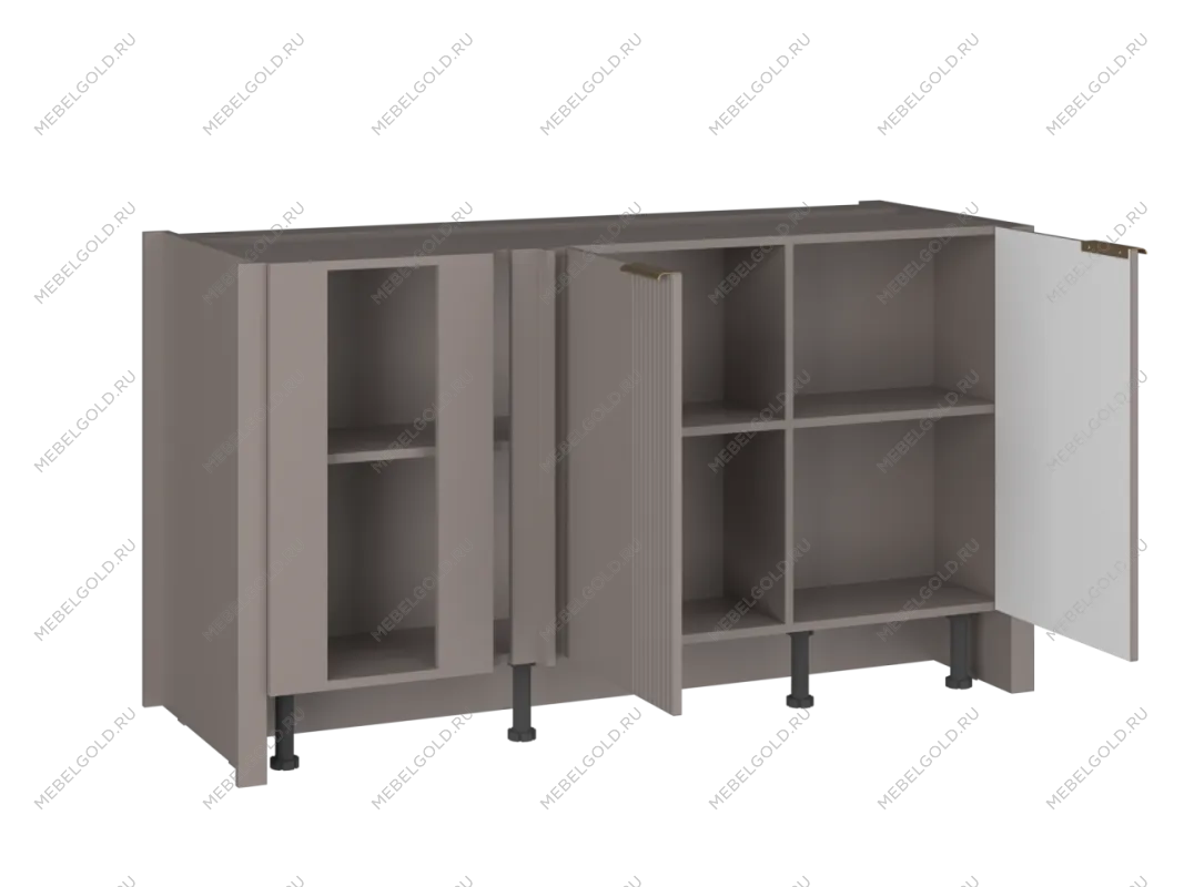 Барная стойка 155 Волна, Фьюжн (1550*600*870) Мокко, 27102 | изображение 1