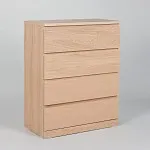МАЛЬМ / VARMA Комод ИКЕА / IKEA 4, 80x100x40, шпон, беленый дуб | изображение 1