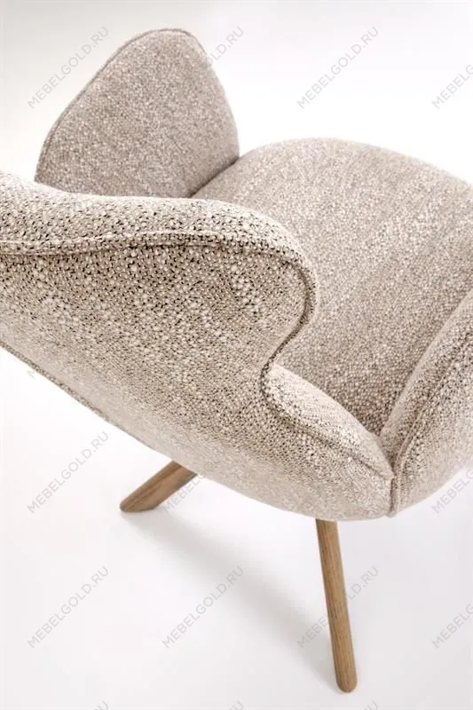 Стул кухонный Halmar K585 поворотный (темно-бежевый/орех светлый) | изображение 7