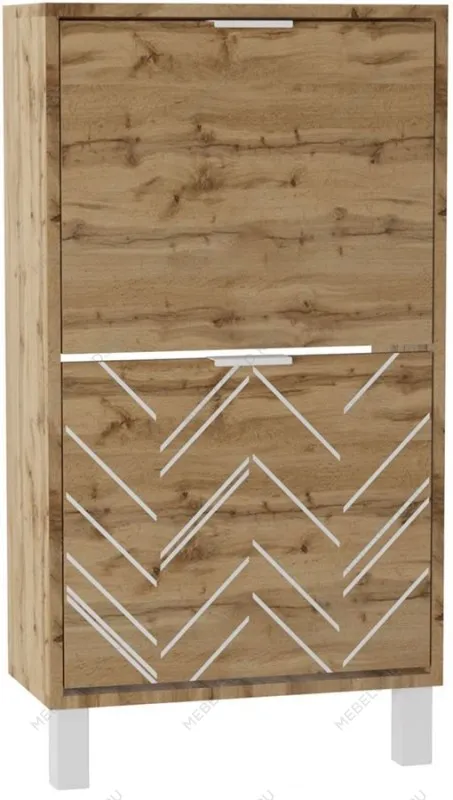 Тумба для обуви Хигс (Дуб вотан/Белый) | изображение 2