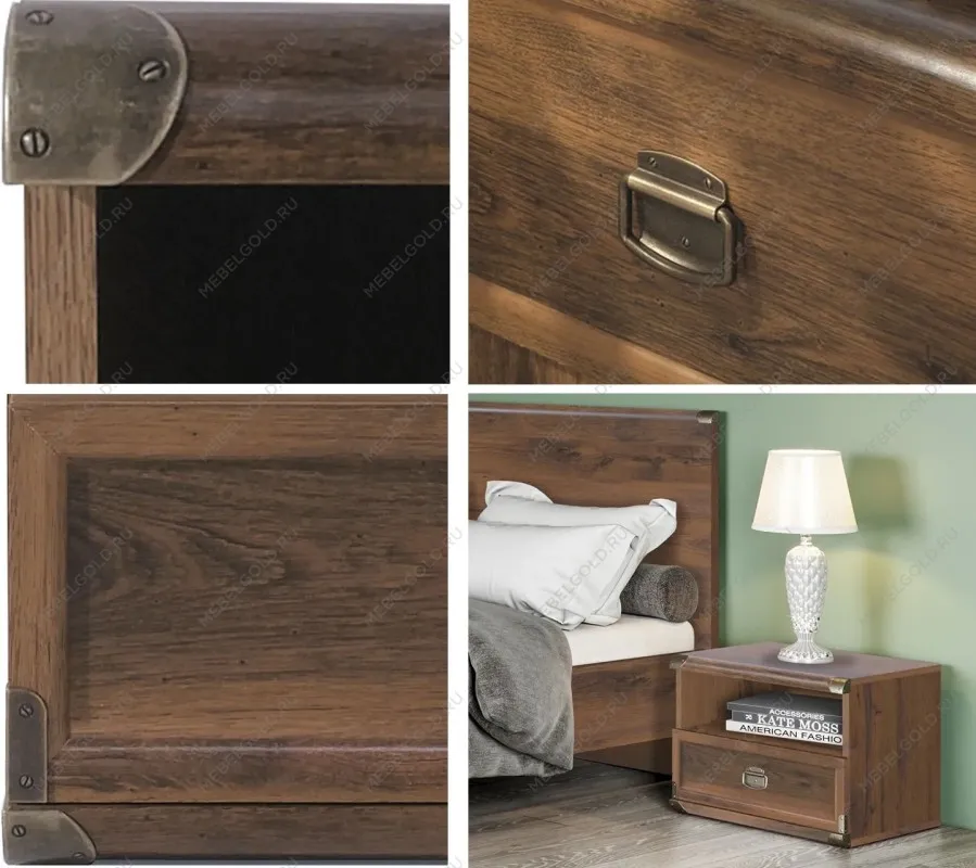 Тумба прикроватная Индиана JKOM1S дуб саттер | изображение 4